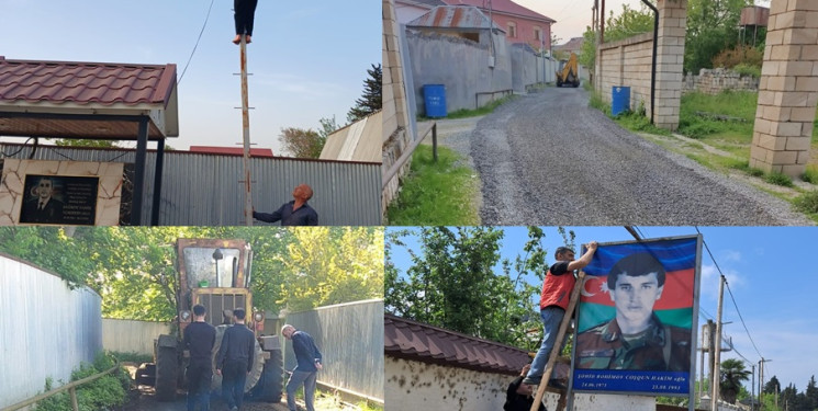 Masallıda 07-30 aprel 2025-ci il tarixlərində şəhid adına görülmüş işlər barədə